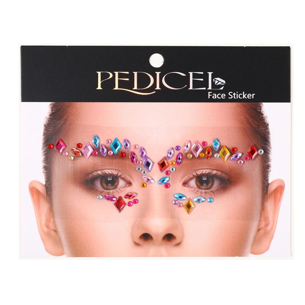 Halloween Edm Electronic Music Festival Face Stickers Eyebrow Stickers Diamond Resin Diamond Carnival Diamond Stickers Masquerade Face Decoration_viptrois.com