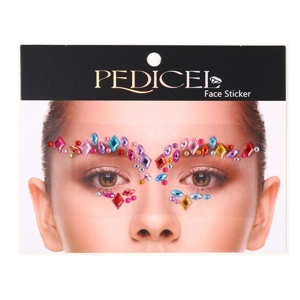 Halloween Edm Electronic Music Festival Face Stickers Eyebrow Stickers Diamond Resin Diamond Carnival Diamond Stickers Masquerade Face Decoration_viptrois.com