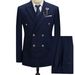 Men's Clothing Large Size Double Breasted Suit Men's Wedding Dress Groomsmen Suit Two Piece Suit_viptrois.com