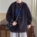 Autumn Vintage Round Neck Pullover Hoodie Men's Loose And Versatile Casual Top_viptrois.com