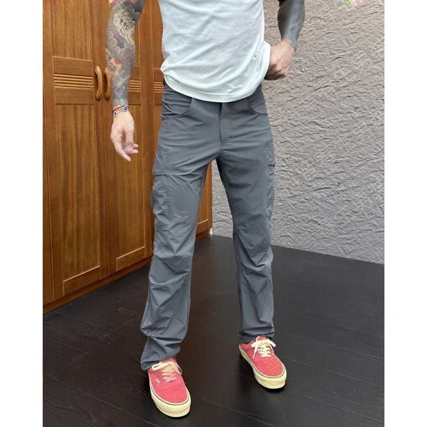 American Style Distressed Casual Men's Fashion Versatile Trendy Slim Fit Solid Color Business Straight Long Pants_viptrois.com