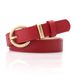Popular women's fashion versatile sweater coat dress decorative belt student pants casual pin buckle belt_viptrois.com