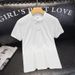 Men's Clothing Men's Striped Knit Shirt Casual Lapel Ice Silk Short Sleeve T-Shirt High-End Trendy Brand Simple Top For Summer_viptrois.com