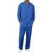 Men's Clothing Men's Waffle Knit Tracksuit Set - Long Sleeve Striped Zip-Up Jacket & Pants, Casual Sporty Outfit For Spring & Fall_viptrois.com