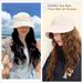 2024 New Womens Sun Hats Women's Outdoor UV-Protection-Foldable Beach Hats,Wide Brim Summer Fisherman's Caps UPF 50+_viptrois.com