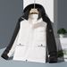 Monochrome Man- 2026 Autumn Couple Windproof Waterproof Jacket Men And Women Casual Outdoor Hooded Clothing Plus Size Cross-Border_viptrois.com