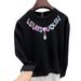 Retro Letter Round Neck Hoodie, Trendy Brand, Loose And Versatile, Fashionable And Cool Casual Unisex Top_viptrois.com