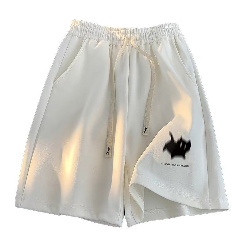 Men's Style Cat Print Loose Casual Shorts Summer Basketball Sports Pants For Students_viptrois.com