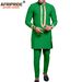 Men's clothing African ethnic solid color cotton men's casual jacket + pants_viptrois.com