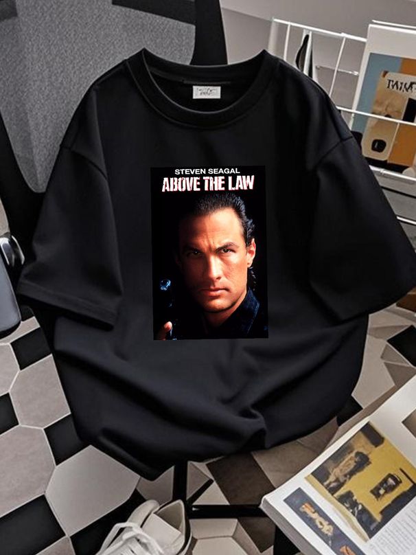 Above The Law Steven Segal 80's Action Movie T Shirt Soft Slightly Designer Clothes Versatile Unisex Stretched Streetwear Casual Breathable_viptrois.com