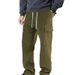 Men's Clothing Men's Corduroy Straight Leg Pants With Multiple Pockets - Slim Fit Casual Trousers For Autumn & Winter_viptrois.com