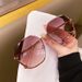2024 New frameless cut edge trendy slim face, fashionable and stylish sunglasses for women with UV protection_viptrois.com