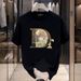 2025 Summer Men's Short Sleeved Trendy Round Leader Bottom Loose Size Top T-shirt_viptrois.com