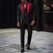 Men's Clothing Autumn Business Casual Suit Suit Wedding Groom Slim Suit_viptrois.com