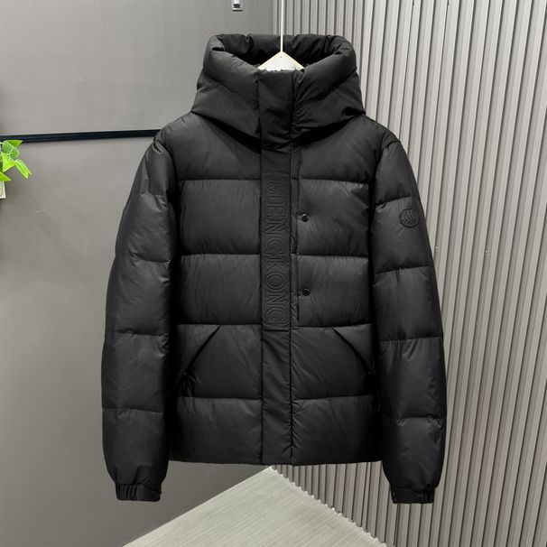 Men's Winter Down Jacket With Detachable Hood Lightweight Warm Puffer Coat Windproof Casual Outerwear Fill Power White Duck Down_viptrois.com