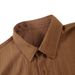 Men's Casual Short Sleeve Shirt & Pants Set, Light Brown Summer Beach Outfit, Comfortable Polyester Blend, S-Xxl_viptrois.com