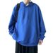Autumn Winter New Hooded Loose Casual Top Solid Color Pullover Men Youth Fleece Sweatshirt Trendy_viptrois.com