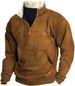 Pure 2023 Cross-Border European And American Half-Zip Men's Autumn Winter Fleece Stand Collar Pullover Casual Plus Size_viptrois.com
