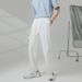 Man's clothing ins Light mature style men's wide vertical trousers men's trousers white_viptrois.com