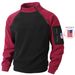 Men's Slim Stand Collar Coral Fleece Jacket - Autumn Winter Long Sleeve Pullover, European Style Casual Coat (Army Green, Dark Gray, Burgundy)_viptrois.com