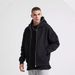 Men's Clothing Sweatshirts Zipper Hoodies Retro Long Sleeves Oversized Black Hooded Sweatshirts_viptrois.com