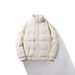 Autumn And Winter New White Duck Down Warm Short Jacket Teen Tide Stand-up Collar Light Luxury Top_viptrois.com