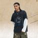 American-style Washed Letter Print Fake Two-piece Spliced Long-sleeve T-shirt, Unisex Trendy Loose Fit_viptrois.com