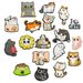 Cute Cartoon Cat Pattern Shoes Flower Shoe Buckle Soft Glue DIY Garden Shoe Accessories_viptrois.com