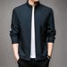1 Spring And Autumn Stand Collar Casual Hong Kong Style Brand New Men's Top Business Dad's Jacket_viptrois.com