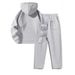 Women's 2-Piece Lounge Set Notch Lapel Half Zip Sweatshirt And Wide Leg Joggers Outfit_viptrois.com