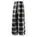 Men's Winter Fleece-Lined Pants – Cozy Sherpa Lined Plaid Trousers With Elastic Waist, Loose Fit & Thermal Insulation For Cold Weather Casual Wear_viptrois.com