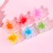 Cute Matte Color Gradient 4-Piece Bauhinia Small Half-Up Claw Clips - Sweet Princess Hair Accessories_viptrois.com