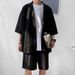 CT DK Uniform Men's Full Set Summer Loose College Style Trendy JK Suit Three-Quarter Sleeve Chic Small Blazer_viptrois.com