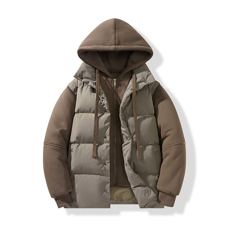 Men's Clothing Men's Two-Tone Fleece Jacket - Korean Streetwear Winter Coat (8 Colors, S-XXXXL)_viptrois.com