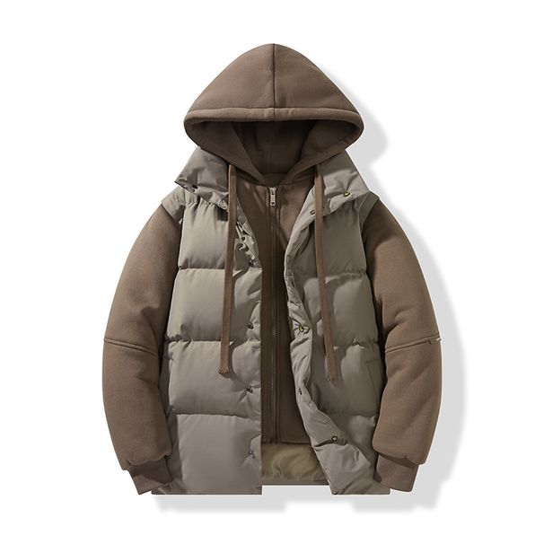 Men's Clothing Men's Two-Tone Fleece Jacket - Korean Streetwear Winter Coat (8 Colors, S-XXXXL)_viptrois.com