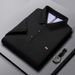 Men's Plus Size Business Casual Short Sleeve Polo Shirt Faux Cotton Embroidered Flag Design Summer Top_viptrois.com