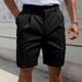 Men's Solid Color Casual Five Point Pants Business Golf Sports Shorts Men's Slim Fit Straight Leg Summer_viptrois.com