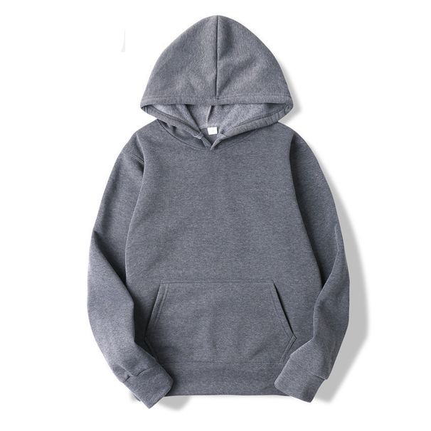 Men's Pullover Hoodie Casual Loose Sports Hooded Long Sleeve Solid Color Shirt_viptrois.com