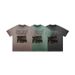 American-s Washed Vintage Printed Short-sleeve T-shirt For Women, Oversized Loose Fit, Half-sleeve, Ins_viptrois.com