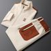 Men's Clothing Men's Autumn New Style Stand Collar Casual Sports Suit Trendy Fashion Sportswear Long Sleeve Straight Pants Two Piece Suit_viptrois.com