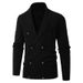 Loom Cross-Border Autumn New Casual Men's Solid Color Thickened European And American Style Knitted Cardigan Sweater Jacket_viptrois.com