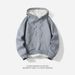 Men's Sweater Two Open Long Sleeve T-Shirt Crew Neck Fleece Thickened Lamb Fleece Hooded Sweater_viptrois.com