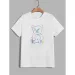 Shirts For Men Teddy Bear Print T-Shirt For Men's Casual Crew Neck Short-Sleeve Fashion Summer T-Shirts_viptrois.com