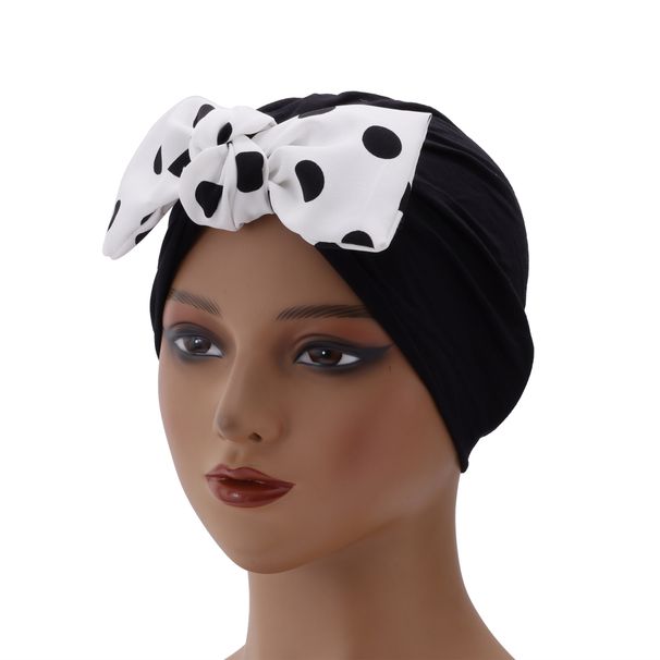 Summer Women's Sun Hat – Yellow Washable Sports Hat With Polka Dots & Cute Bow (Western-Style Slim Arc Design, UV Protection)_viptrois.com