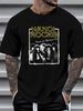 Hanoi Rocks Back To Mystery City Men's T Shirt Breathable Homme Graphic Soft Designer Clothes Fashion Stretched Streetwear Unisex Casual Stylish_viptrois.com