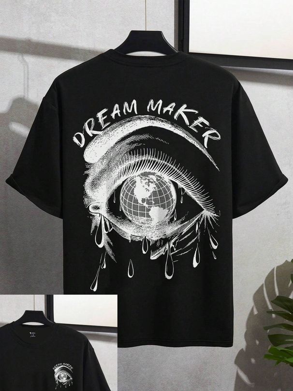 Kreatives Grafik Bedrucktes T-Shirt 2025, Sommermode, Trend, Baumwolle, Kurzärmelig, Lockeres Und Bequemes Rundhals-Top, Herrenbekleidung_viptrois.com