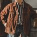 Men's Clothing American retro denim jacket men's autumn loose trendy brand 2024 new style handsome trendy workwear jacket men_viptrois.com