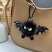 Adorable Halloween Devil Keychain - Faux Fur Plush Bag Charm For Purse, Backpack, And Car Keys - Cute Gothic Accessory For Women And Men_viptrois.com