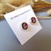 European and American new magnet buckle metal fashion inlaid flash diamond light luxury color diamond sweet water drop glass scarf buckle Z104_viptrois.com