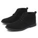 Men's Classic Pointed Toe Ankle Boots - Genuine PU Leather Low-Cut Martin Boots For Men (Size 39-46) - Stylish & Durable For Winter_viptrois.com